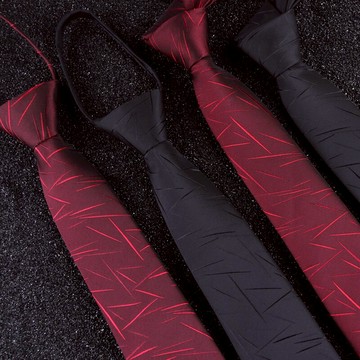 領帶女職業正裝商務時尚百搭英倫純色懶人學生女士拉鏈領帶學院風