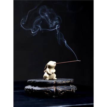 宜興精品原礦紫砂茶寵原創招財兔全手工可養茶玩擺件手把件手辦