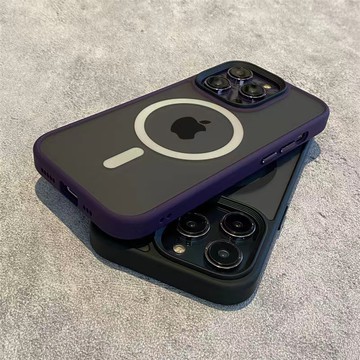 簡約手機殼 撞色膚感 磨砂高級感 適用於iPhone14 13 12 iPhone Pro Max i14 i13