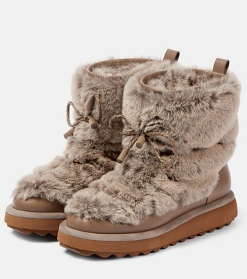 Clergerie Zeva leather-trimmed boots