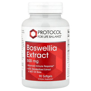 Protocol for Life Balance, 齒葉乳香提取物，500 毫克，90 粒軟凝膠