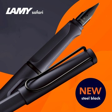 【LAMY】 鋼筆  /  SAFARI狩獵者系列 限量2024 steel black  鋼鐵黑 - 官方直營旗艦館