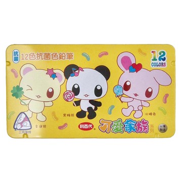 LIBERTY 利百代 抗菌色鉛筆 可愛家族系列 台灣製造  12色  1組