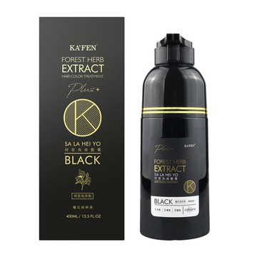 KAFEN何首烏染髮膏Plus+ 400ml-純粹黑