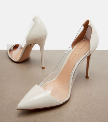 Gianvito Rossi Plexi patent leather and PVC pumps