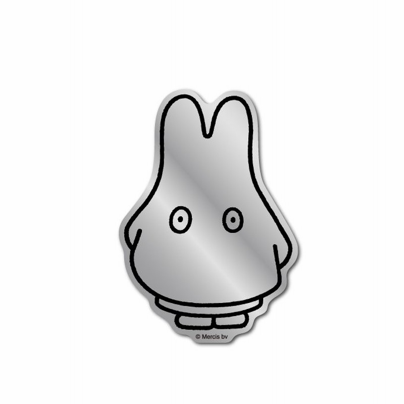 Miffy ミッフィー おばけ シルバー 鏡面タイプ キャラクターステッカー 絵本 イラスト かわいい こども うさぎ うさこちゃん 人気 Mif015 Gs 公式グッズ 通販 Lineポイント最大0 5 Get Lineショッピング