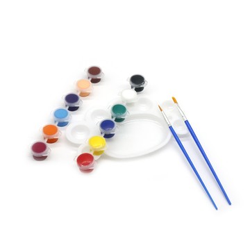 台灣出貨 手工DIY 兒童繪畫顏料6色丙烯顏料3ml水彩顏料幼儿園美術DIY繪畫資料