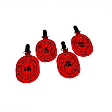 【小熊比比】紅龜粿平安福袋 護身符袋AirTag