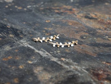 【禮物】金葉桂冠 無痛耳環夾 / Laurel painless clip on