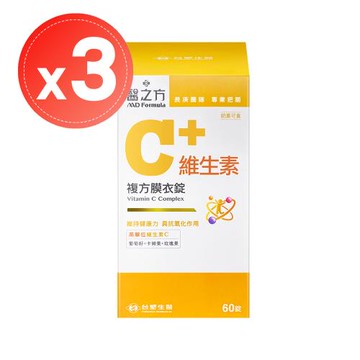 【台塑生醫 醫之方】維生素C複方膜衣錠(60錠)x3瓶