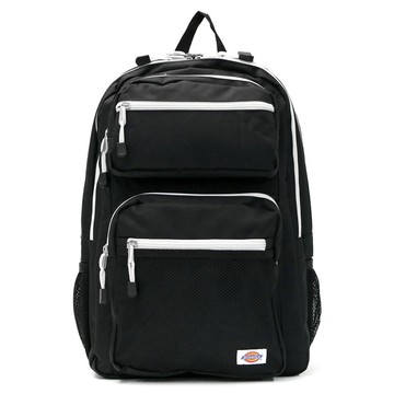 【DICKIES】日本限定 14594700-01 2 FRONT POCKET BACKPACK 後背包 (黑白色)