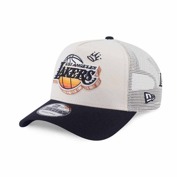 NEW ERA 男女 9FORTY AF 卡車帽 LEAGUE MIX FW25 洛杉磯湖人 白/黑 NE14700936