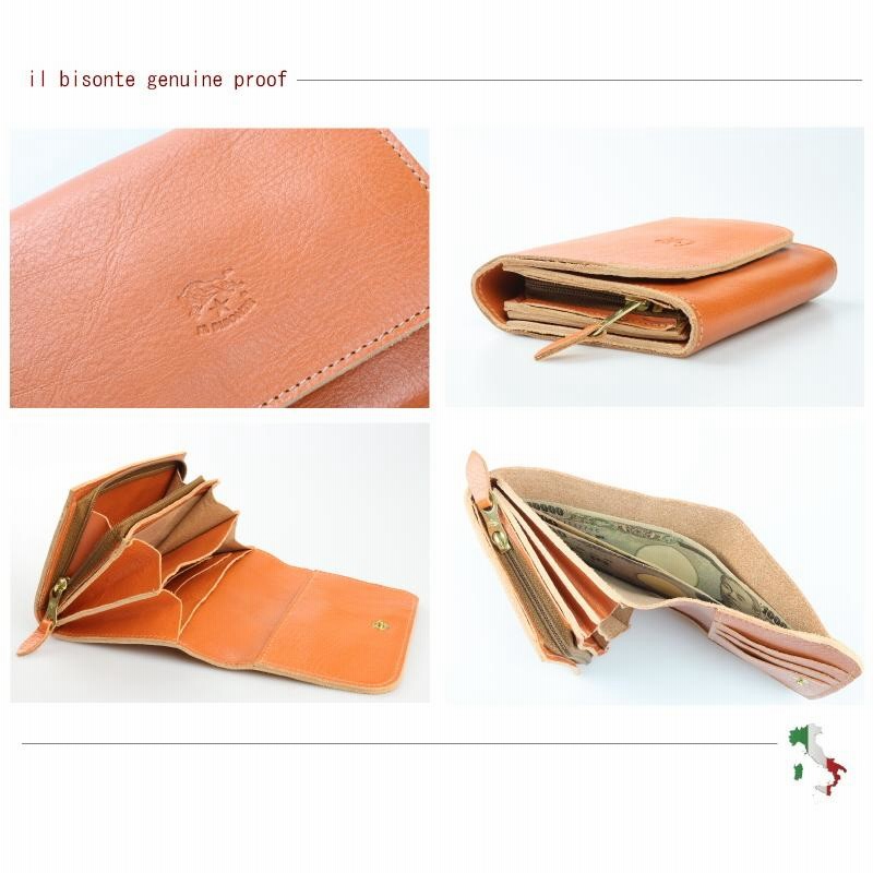 イルビゾンテ 財布 IL BISONTE 二つ折りレザーウォレット 二 イルビゾンテ 財布 IL BISONTE 二つ折りレザーウォレット 二
