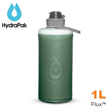 【HydraPak 美國噴射頭軟式水壺 1.0L 《海松綠》】GF420/運動水壺/運動水袋/三鐵