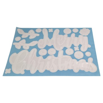 聖誕靜電貼 Set 8個  無痕壁貼 重複使用 多種款式  聖誕字母  20 x 30cm