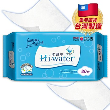 ✨台灣品牌? 一單最多10包！康乃馨 Hi-water 水濕巾 80片 純水濕紙巾 濕紙巾  #丹丹悅生活