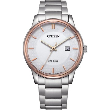 CITIZEN 星辰 光動能經典手錶-白/40mm BM6979-74A