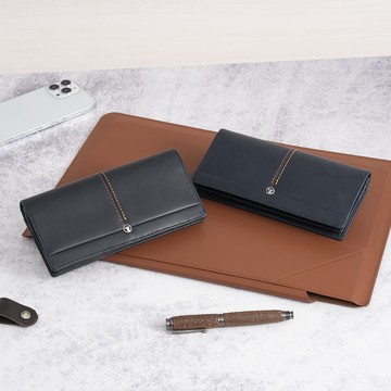 多特蒙德Dortmund長夾-黑/藍