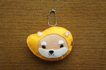 Mangogirl 療癒系 芒果小柴犬手作吊飾