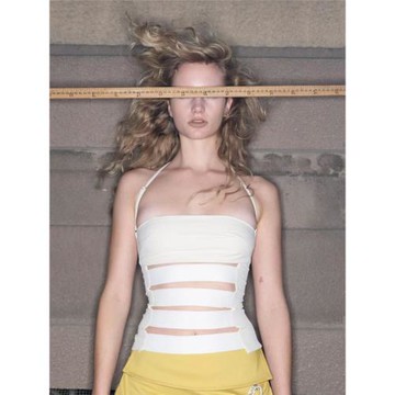 CSFC 白繃帶掛脖吊帶沙漏型顯瘦百搭