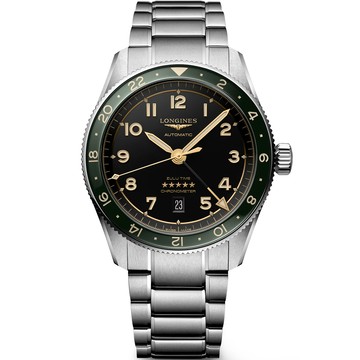 LONGINES Spirit 先行者雙時區天文台認證機械錶-42mm L3.812.4.63.6