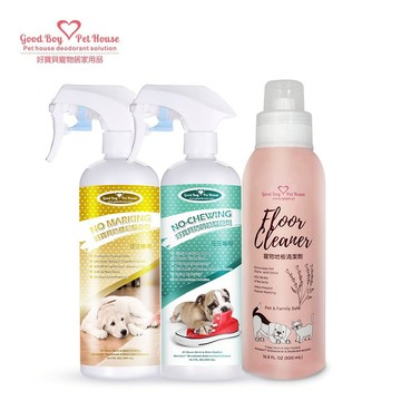 【GBPH好寶貝】寵物地板清潔劑500ml+狗用防標驅避劑500ml+防啃咬驅避劑500ml