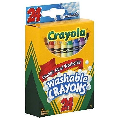 クレヨラ Crayola Washable Crayons, 24 count Case of 36