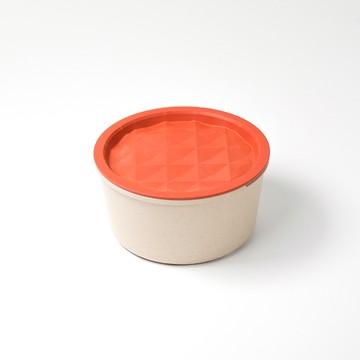 re-ing 天然竹纖維便當盒-小 纁紅色