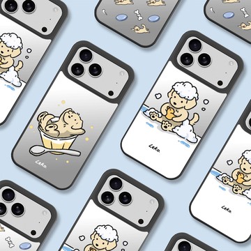 【勒狗 x Unicorn聯名】獨家2025新款黑色UNIMIRROR iPhone17鏡面保護殼 支援MagSafe磁吸充電 磁吸殼 鏡子殼 防摔殼 Unicorn手機殼