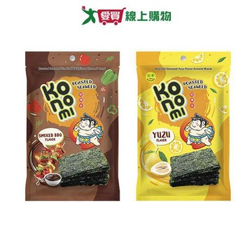 KONOMI相撲手烤紫菜系列(BBQ味/柚子味)(6G/包)【愛買】