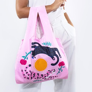 英國Kind Bag-環保收納購物袋-中-Amy Hastings聯名-跳跳喵