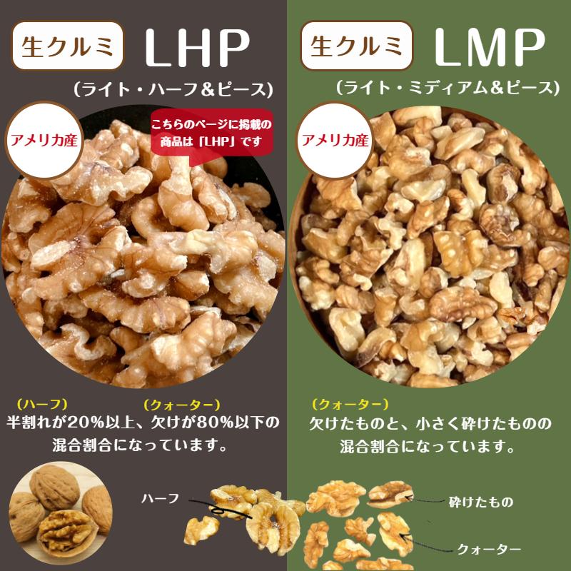 アメリカ産 生 クルミ LHP 3kg(1kg×3袋) 宅配便 送料無料 無塩 無油 無添加 胡桃 大容量 おつまみ お菓子 製菓※注文〜4日前後(土日祝除く)での発送を予定