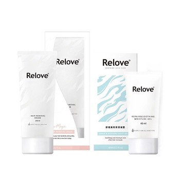 relove 瞬淨 ku溜零毛髮霜 200ml+舒潤  私密舒緩凝露 40ml