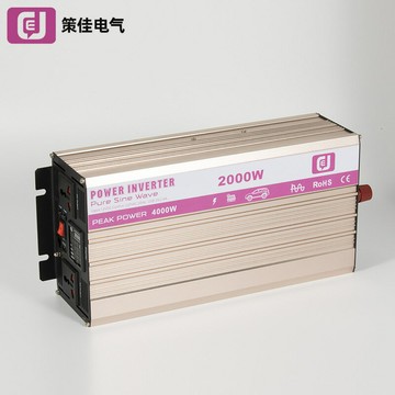 戶外電源 大功率逆變器 車載電瓶轉換 汽車備用電源策佳12v24v轉220v戶外太陽能5000W大功率露營車載純正弦波 逆變器