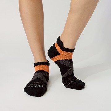 【Footer除臭襪】X型雙向減壓足弓船短襪-女款(T106M-黑)