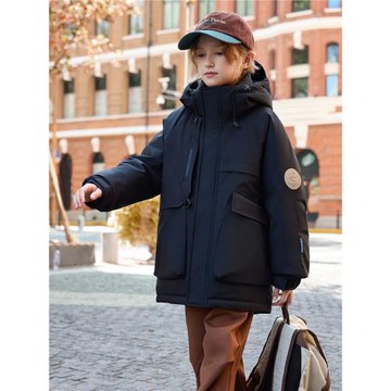 新款ABC兒童羽絨服男童加厚冬季保暖外套三防小童中大童工裝防風