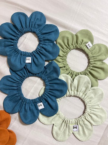 阿幻家 -大腸花圈-純色文藝花 手工特製寵物項圈 現貨