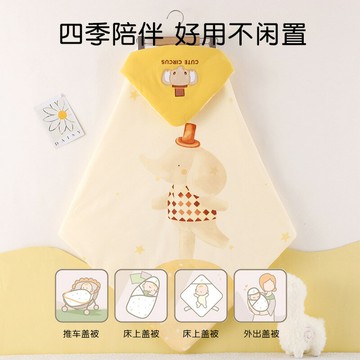 初生嬰兒純棉加厚夾棉a類包被新生嬰兒寶寶秋冬抱毯產房待產用品鑫弘-萌寶童裝可開發票