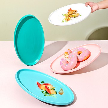 【特價清倉】蘇黎世啞光蒸魚盤子家用大號個性北歐陶瓷日式創意