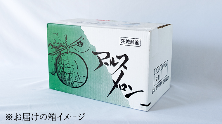  秋にお届け！  リピーター 多数 の 完熟 アールスメロン １玉入箱 茨城 メロン 青肉 期間限定 数量限定 マスクメロン [AF086ci]