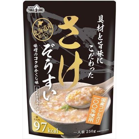 送料無料 テーブルランド 具財と旨味にこだわった さけぞうすい 250g×24個