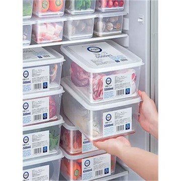 日本冰箱冷凍室抗菌保鮮盒食品級專用雙開門冰柜儲物整理收納盒子