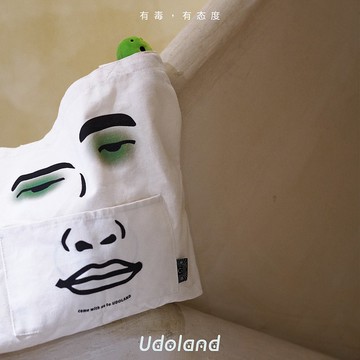 出門看傻子嘍 寵物玩偶帆布包 (升級款) 大容量環保袋