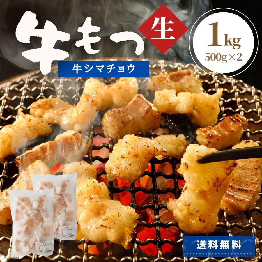 もつ鍋 牛ホルモン 1kg 焼肉 肉 しま腸 送料無料 牛肉 ホルモン BBQ 冷凍 生ホルモン ホルモン 牛もつ もつ もつ鍋 業務用 お肉 もつ煮