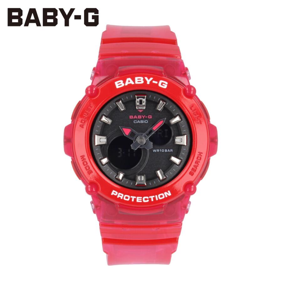 CASIO Baby-G レッド カラフル数字 BABY-G | CASIO