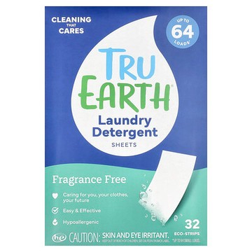 Tru Earth, Eco-Strips®，洗衣液，超濃縮，無香，32 條
