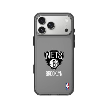 iPhone 17 Pro Max Clear (相機按鈕) 酷墨灰 - NBA - Logo-布魯克林籃網 Brooklyn Nets - Light