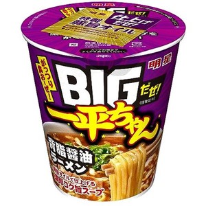 明星 BIG だぜ!一平ちゃん 背脂醤油ラーメン 93G ×12個