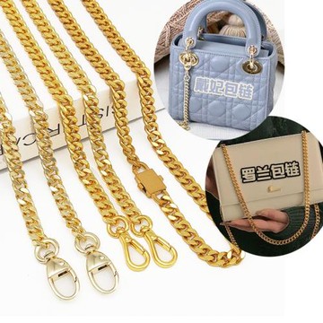 戴妃包鏈條配件單買純銅信封包鏈子niki羅蘭肩帶斜挎單肩包帶高檔
