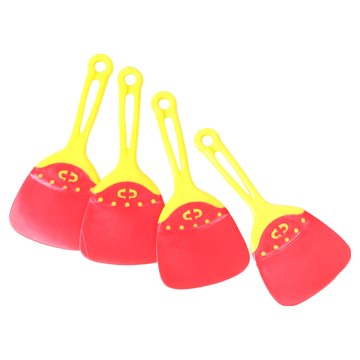 Youngju 料理矽膠刮刀 (大) EVA塑膠材質 耐熱80°C  紅黃色  4個